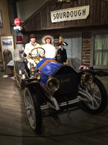 Antique Auto with Modern People